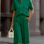Modern Commuter Solid Color 2-Piece Outfits