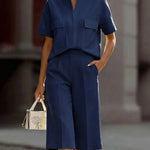 Modern Commuter Solid Color 2-Piece Outfits