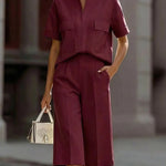 Modern Commuter Solid Color 2-Piece Outfits