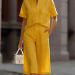 Modern Commuter Solid Color 2-Piece Outfits