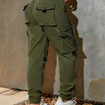 Street Style Casual Multi Pockets Cargo Pants