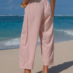 Resort Casual Stripe High Waisted Pants