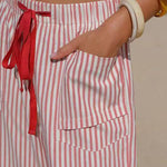 Resort Casual Stripe High Waisted Pants