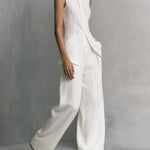 Minimalism Designer Sleeveless Matching Set