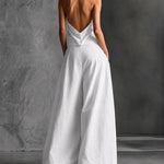 Elegant Minimalism Halter Neck Two Piece Set