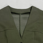 Smart Casual Short Sleeve Blazer Shorts Matching Set