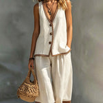 Casual French Style Contrast Color Matching Set