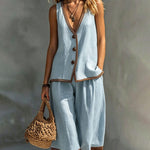 Casual French Style Contrast Color Matching Set