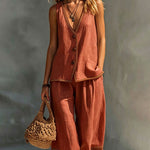 Casual French Style Contrast Color Matching Set