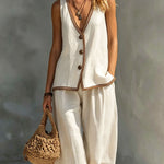 Casual French Style Contrast Color Matching Set