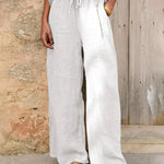 Summer Casual High-Waisted Wide-Leg Pants