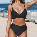 Wrap Bikinis Set Push Up High Waisted Two Piece Swimsuits