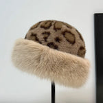 Alaina | Leopard Print Fur Hat