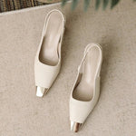 Layla | Pointed Toe Slingback Heels