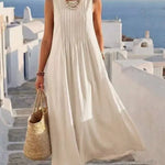 Pamela - Vest Pocket Long Dress