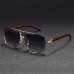 Beckett Square Wood Sunglasses