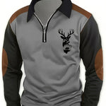 Arden | Classic Deer Quarter-Zip Pullover