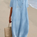 Silvana | Relaxed Textured Maxi Dress-