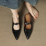 Alour Genuine Leather Mules