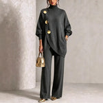 Margaret | Elegant Button-Detail Knit Set
