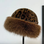 Alaina | Leopard Print Fur Hat