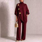 Rosalie | Elegant Button-Detail Knit Set