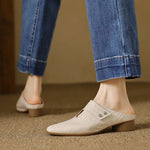 Olga™ | Genuine Leather Mules