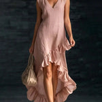 ROWAN | Sleeveless Maxi Dress with Ruffle Hem