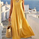 Pamela - Vest Pocket Long Dress