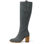 Nahir | SUEDE BLOCK HEEL BOOTS
