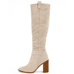 Nahir | SUEDE BLOCK HEEL BOOTS