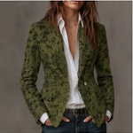 Hélène – Fitted Jacquard Pattern Blazer