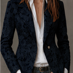 Hélène – Fitted Jacquard Pattern Blazer