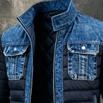 Lucia | Elegant Denim-Accented Quilted Jacket