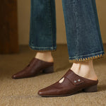 Olga™ | Genuine Leather Mules
