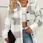 Esther | Chic Plaid Fleece Coat