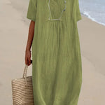 Silvana | Relaxed Textured Maxi Dress-
