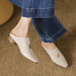 Olga™ | Genuine Leather Mules