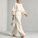 Diane | Floral Appliqué Two-Piece Set