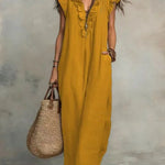 Laura - Boho Ruffle Maxi Dress