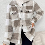 Esther | Chic Plaid Fleece Coat