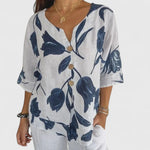 Natividad | Chic Floral Pattern Blouse