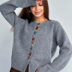 Rubí | BUTTON-ACCENT CARDIGAN
