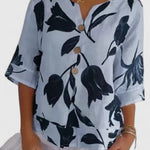 Natividad | Chic Floral Pattern Blouse
