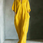 Cosima | Maxi Dress with Kimono Sleeves and V-Neck