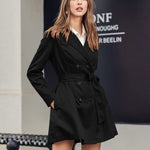 Zeagoo Women's Trench Coats Double-Breasted Coat with Belt