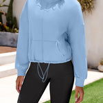 Zeagoo Womens Fleece Jacket Full Zip Crop Hoodie Long Sleeve Pullover Sweatshirts Oversized 2023 Fall Winter Coat