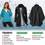 Waterproof Rain Packable Hooded Windbreaker - Nadorine (Us Only)