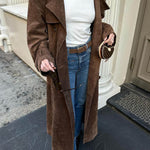 Catalina | Timeless Suede Trench Coat