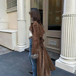 Catalina | Timeless Suede Trench Coat
